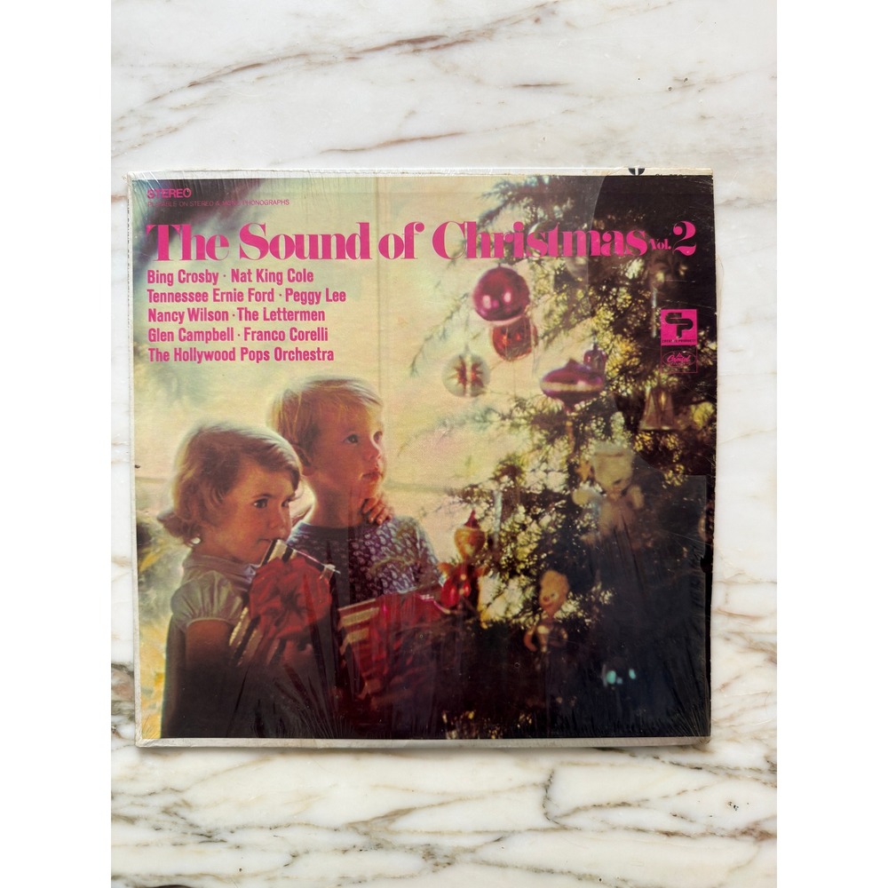 Vintage The Sound of Christmas Vol. 2 Vinyl LP Bing Crosby Nat King Cole
